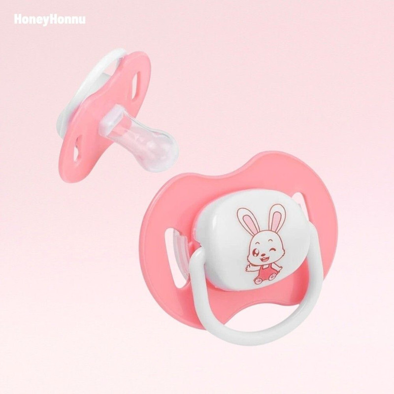 HoneyHonnu Pack of 1 Baby Soother BPA Free Silicone Pacifier for Newborn Orthodontic Nipple Soother(Multicolor)