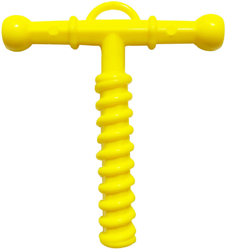 B-Arm Oral Placement Therapy Chewy Tube with Sensory Spiral for Kids & Adults Feeder(Yellow)