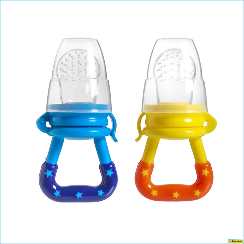 Bubblino Fruit feeder, Pack of 2pc for Safe Tiny Tots (3-36M) (03-36 Months) Feeder(Multicolor)