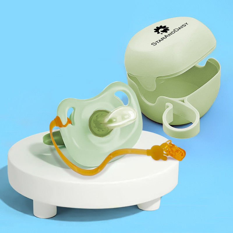 StarAndDaisy Newborn Sleeping Pacifier & Silicone Chain Baby Soother(Green)