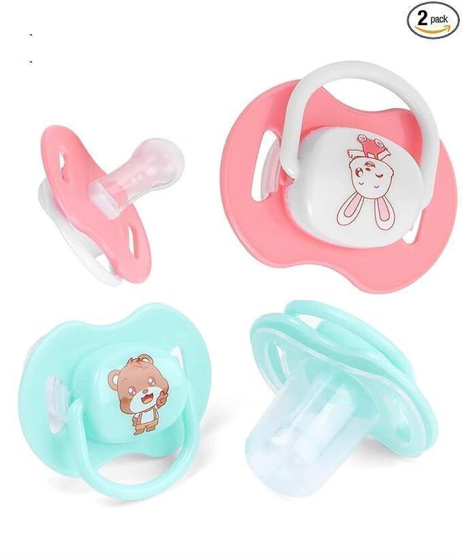 FLENGO; MADE FOR YOU Baby Pacifier Soother for Infant Baby Boys Girls BPA Free Soother (Silicone, Soother(Multicolor)