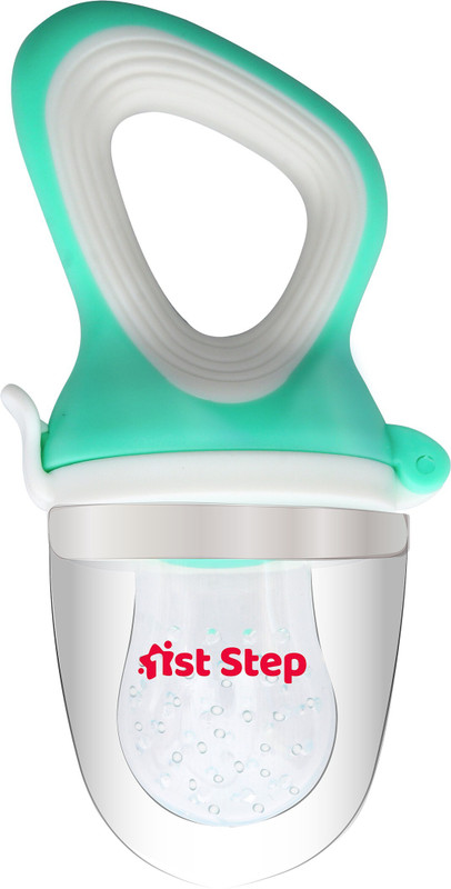 1st Step Fresh Food & Fruit Silicone Baby Nibbler, Teether & Sack Feeder(Green)