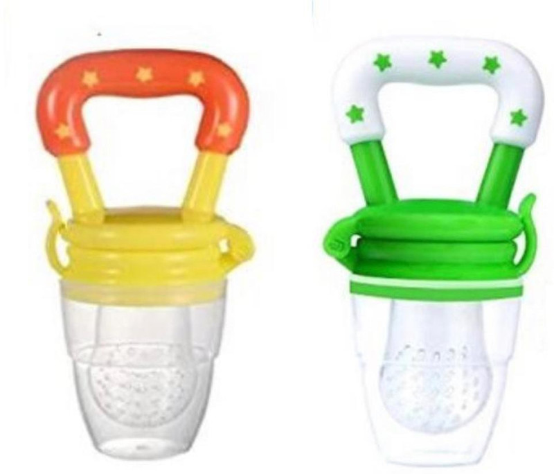kli Fruit Feeder for Babies Combo Of 2 Feeder(Yellow n Green)
