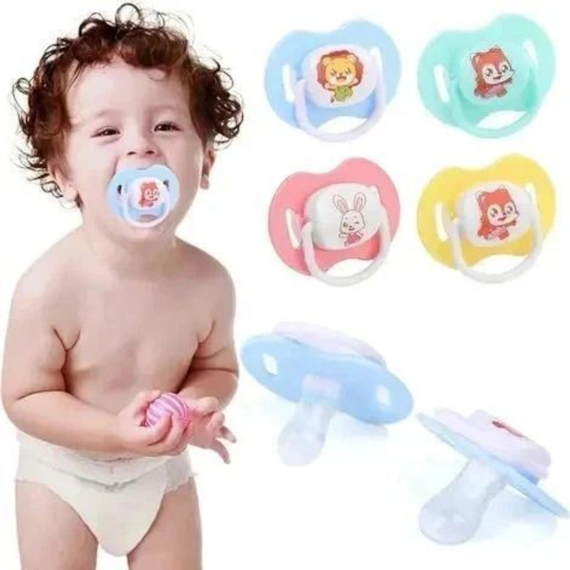 M ENTERPRIJES Baby Pacifier Soother for Newborn Infant Baby Boys Girls Bpa Free Soother Teether and Feeder(Multicolor)