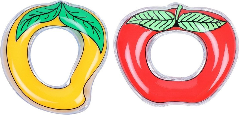 Baby Dolphin Water Teether Fruit Shape Baby Teething Toy 4m+ Teether(Apple, Mango)