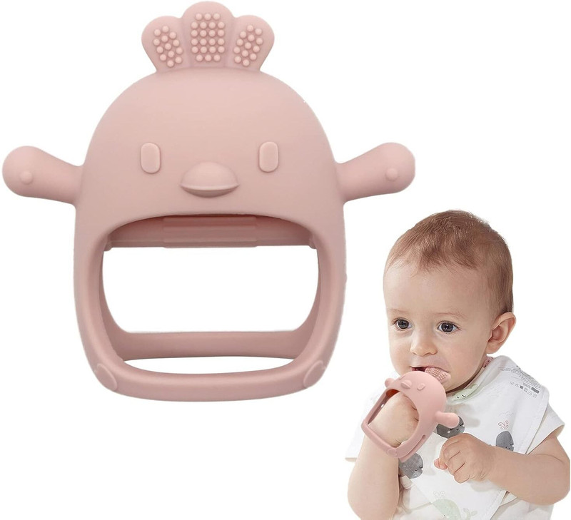 SHARPNAL Food Grade Silicone Teething Mitten Teether(Multicolor)