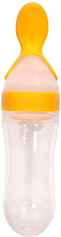 DREAM CHOICE Spoon Feeder Bottle For Baby Feeding Teether and Feeder (Multicolor, 90ml) Feeder(Multicolor)
