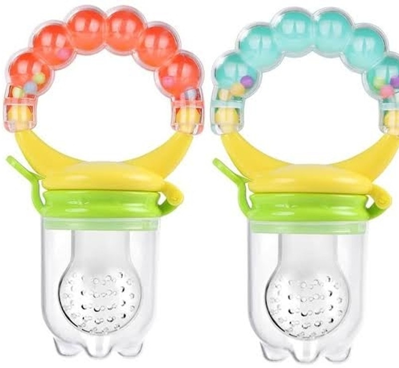Atharv Nest Baby ring style food feeder nibbler soother (set of 2)pacifier silicon supplies Soother(Multicolor)