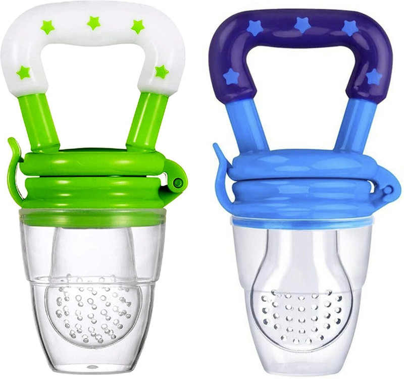 Scoffe Baby Fruit Feeder Pacifier - Fresh Food Feeder, Infant Teether Nibbler Toys, for Toddlers & Kids(PACK OF 2 FEEDER)(MULTICOLOR) Teether and Feeder(Multicolor)