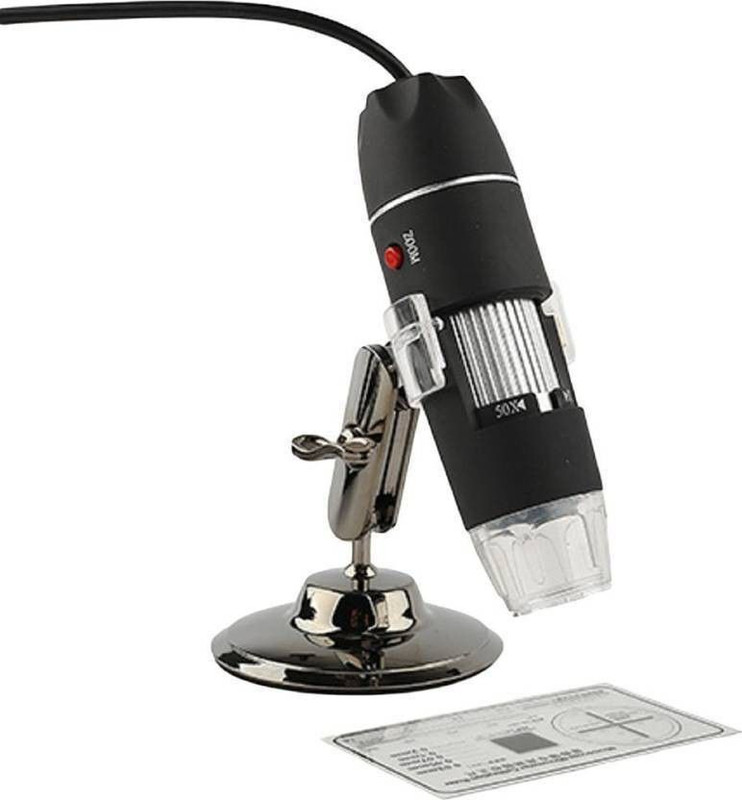 microware 50-500X 2MP USB 8 LED Light Digital Microscope Endoscope Camera Magnifier zoom Refracting Telescope Reflecting Telescope(Manual Tracking)