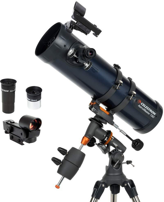 CELESTRON AstroMaster 130EQ Reflecting Telescope(Manual Tracking)