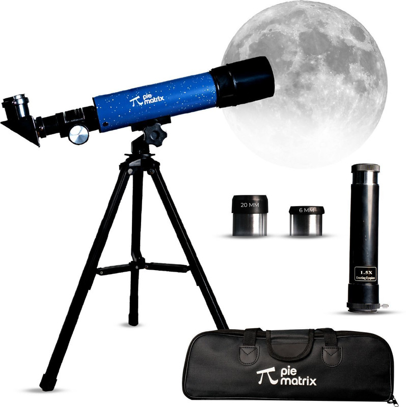 Pie Matrix Neo 50/360 HD Telescope – 90x Zoom, Tripod, Travel Bag, Beginner Kit Refracting Telescope(Manual Tracking)