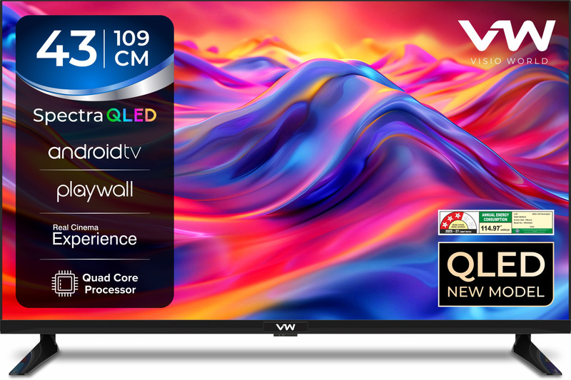 VW 109 cm (43 inch) QLED Full HD Smart Android TV(VW43AQ3)
