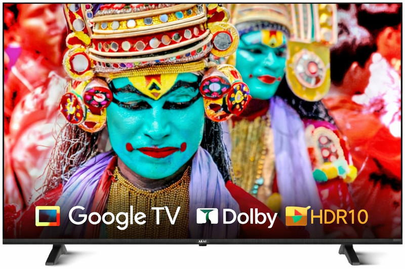 Akai AKAI 80 cm (32 inch) HD Ready LED Smart Google TV with (Android 14)| A+ Grade Panel | Dynamic Color Enhancer| Dolby Audio| Filmmaker Mode | HDR10| 60Hz Refresh Rate LED TV(AL32GS-SMWS/2025)