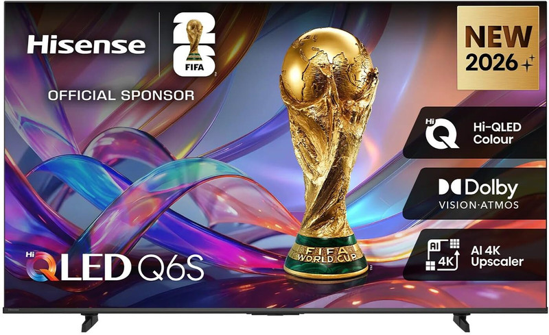 Hisense 215 cm (85 inch) QLED Ultra HD (4K) Smart VIDAA TV with Dolby Vision Atmos,Game Mode Plus,Hi QLED,Voice Control,VIDAA(85Q6S)