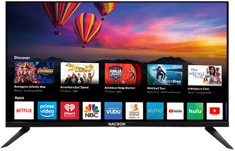 Nacson 80 cm (32 inch) HD Ready LED Smart Android TV with YOUTUBE, CLOUDTV APP STORE, PRIME VIDEOS, JIOHOTSTAR, Z5, SONY LIV, MX PLAYER TV, JIOCINEMA, CHAUPAL, CLOUD TV REMOTE,MOVIE BOX(NS32FHD25M)