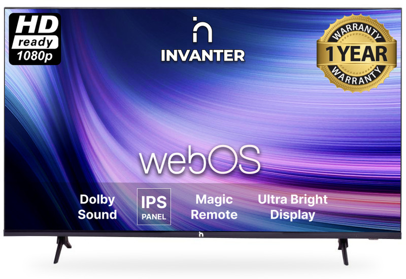 INVANTER 80 cm (32 inch) HD Ready LED Smart WebOS TV with Magic Voice Remote(IN32WSHRD)