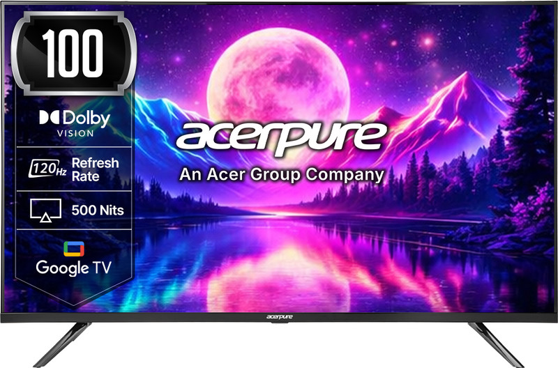 acerpure NITRO 253 cm (100 inch) QLED Ultra HD (4K) Smart Google TV(AP100QG75PNTO6)