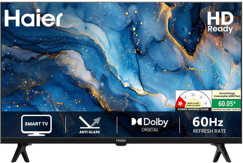 Haier 80 cm (32 inch) HD Ready LED Smart Linux TV with OTT CHANELS(LE32A7)