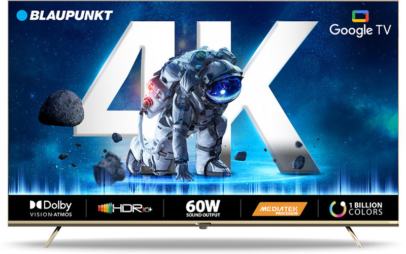 Blaupunkt CyberSound G2 Series 164 cm (65 inch) Ultra HD (4K) LED Smart Google TV 2023 Edition with Dolby Atmos & 60 W Sound Output(65CSGT7024)