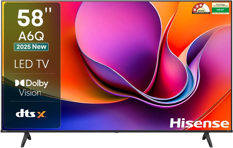 Hisense 58A6Q 145.5 cm (58 inch) Ultra HD (4K) LED Smart VIDAA TV(58A6Q)