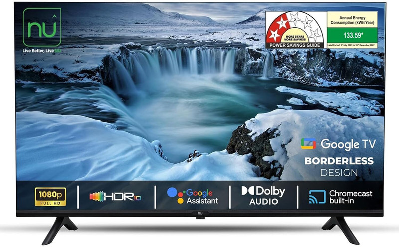 NU 109.2 cm (43 inch) Ultra HD (4K) LED Smart Google TV with Mount(LED43UGNX)