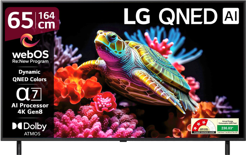 LG AI TV UA8200 139 cm (55 inch) Ultra HD (4K) LED Smart WebOS TV with Alpha7 AI Processor 4K Gen8 | 4K Super Upscaling | AI Picture Pro | 4K Expression Enhancer | NEW AI Magic Remote Compatible | AI Search with MS Copilot | AI Sound Pro (9.1.2 ch) | Dolby Atmos | Chromecast Built-in(55UA82006LA)