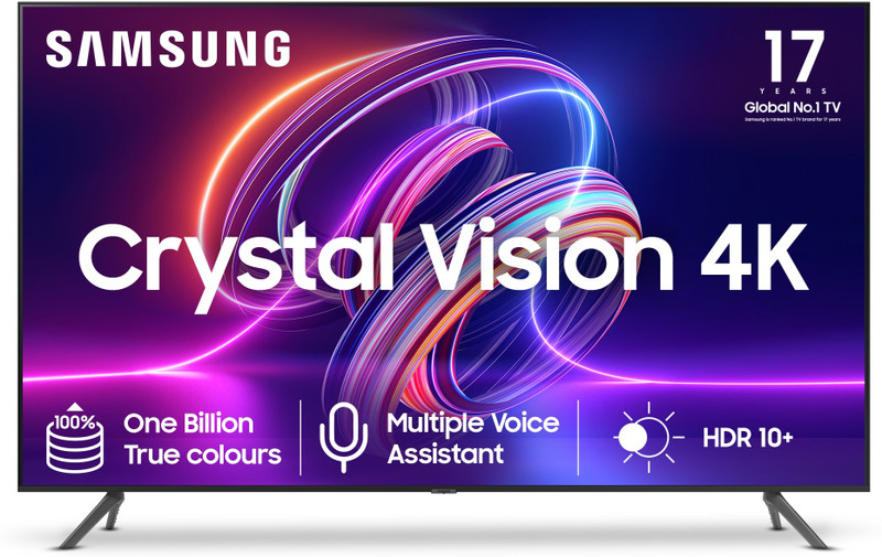Samsung Crystal Vision 4K iSmart 163 cm (65 inch) Ultra HD (4K) LED Smart Tizen TV with IOT Sensors for Light & Camera with Voice Assistant | Smart Hub | PurColor | SmartThings | HDR(UA65CUE70AKLXL)