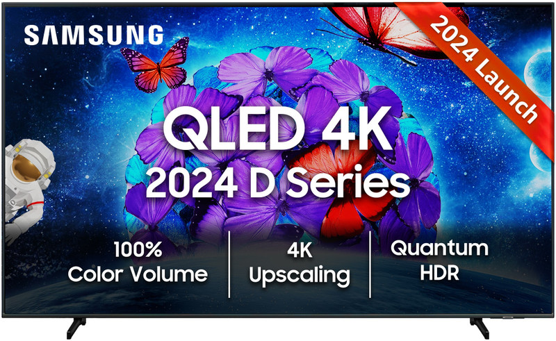 Samsung 163 cm (65 inch) QLED Ultra HD (4K) Smart Tizen TV with Quantum Dot | 4K Upscaling | Quantum HDR | TV Key | Smart Hub | Knox Security(QA65QE1DAULXL)