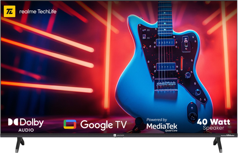 realme TechLife CineSonic 109 cm (43 inch) Ultra HD (4K) LED Smart Google TV 2024 Edition(43UHDGDRVS3E)