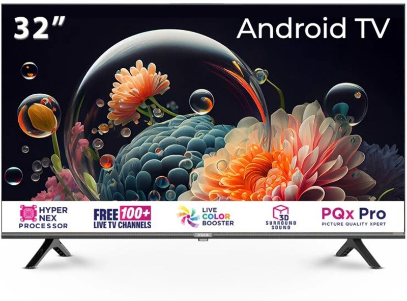 VOIR Core 80 cm (32 inch) HD Ready LED Smart Android TV with HD Ready Cloud TV(VR32EFB52KN)