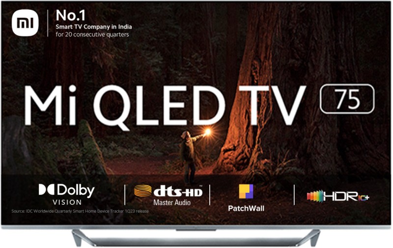 Mi Q1 189.34 cm (75 inch) QLED Ultra HD (4K) Smart Android TV With Reality Flow | Local Dimming | Dolby Atmos pass through eARC* | Dolby Audio | DTS-HD | Vivid Picture Engine