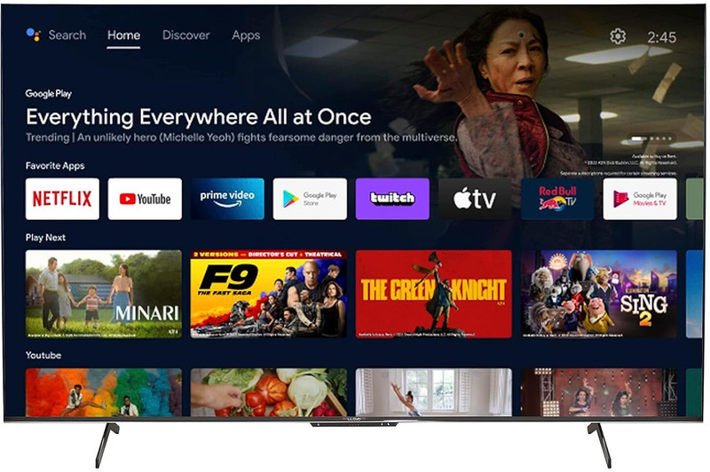 Lloyd 189 cm (75 inch) QLED Ultra HD (4K) Smart Google TV with Google TV OS With Dolby Atmos(75QX900D)
