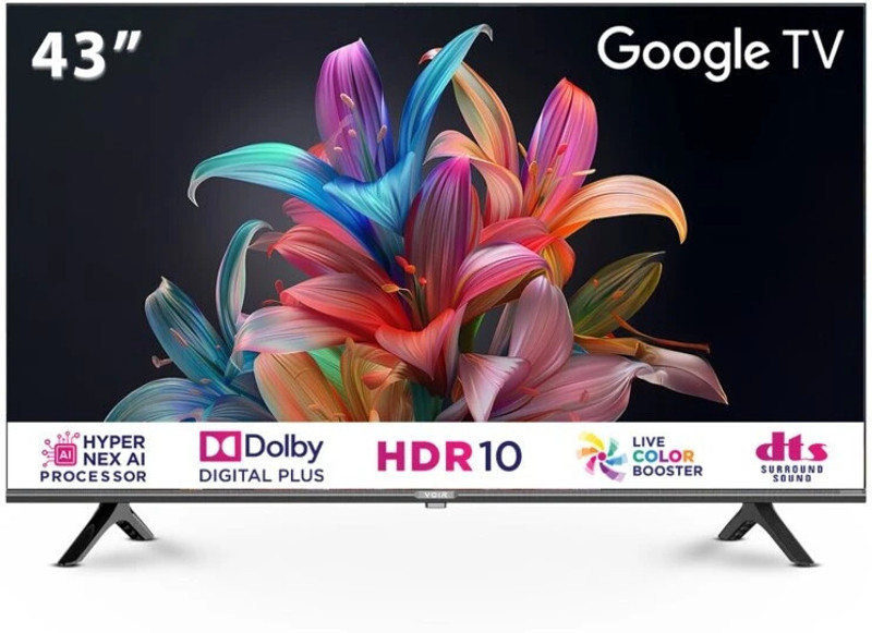 VOIR Enhance 109 cm (43 inch) Full HD LED Smart Google TV with FHD Google TV(VR43FLG12KN)