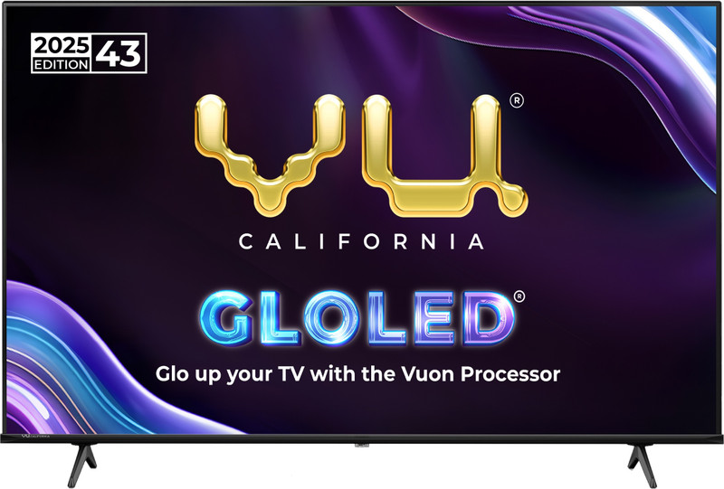 Vu 108 cm (43 inch) Ultra HD (4K) LED Smart Google TV with VuOn 1.5 Processor I Perfect Phone Partner I 2-Way Bluetooth I Camera Support for Video Conferencing I Cricket Mode & Cinema Mode I WiFi Remote Control I Dolby Vision I 24W DTS Virtual X Sound I Game Dashboard I Blue Light Protection (2024 e