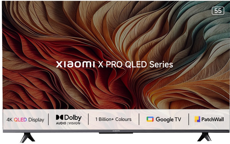 Mi by Xiaomi X Pro QLED 138 cm (55 inch) QLED Ultra HD (4K) Smart Google TV 4K Dolby Vision | Dolby Audio |DTS Virtual: X | Vivid Picture Engine 2 with Adaptive Brightness