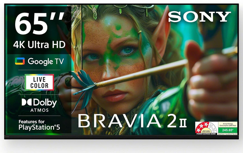 SONY BRAVIA 2M2 SERIES 164 cm (65 inch) Ultra HD (4K) LED Smart Google TV with DOLBY ATMOS(K-65S25M2)