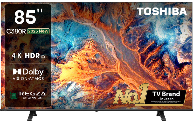 TOSHIBA 85C380RP 215 cm (85 inch) Ultra HD (4K) LED Smart VIDAA TV with Dolby Vision Atmos, HDR 10, Filmmaker Mode(85C380RP)