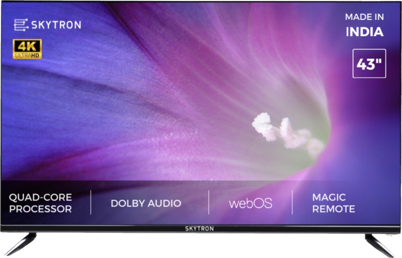 SKYTRON 108 cm (43 inch) Ultra HD (4K) LED Smart WebOS TV  (S43W2UHFW)