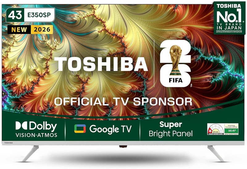 TOSHIBA 109.2 cm (43 inch) Ultra HD (4K) LED Smart Google TV(43E350SP)