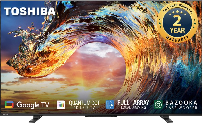 TOSHIBA M550LP Series 164 cm (65 inch) QLED Ultra HD (4K) Smart Google TV With Bass Woofer and REGZA Engine(65M550LP)