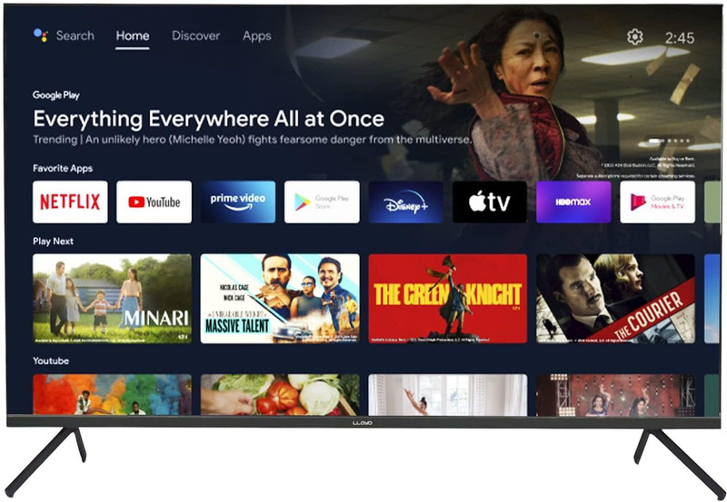 Lloyd 109 cm (43 inch) Full HD LED Smart Google TV with HDR10 ,Dual Band Wi-Fi,Google Assistant(43FX600H)