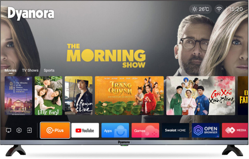 Dyanora Sigma 108 cm (43 inch) Full HD LED Smart Linux TV with 40 Watt Box Speakers & Bezel-Less Design