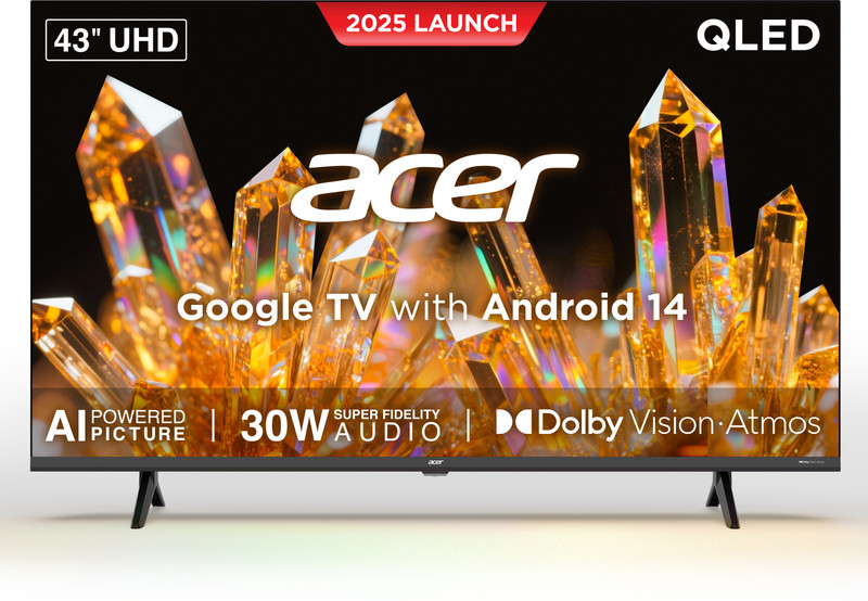 Acer Ultra V 80.01 cm (32 inch) QLED HD Ready Smart Google TV(AR32QDVGU2841BD)