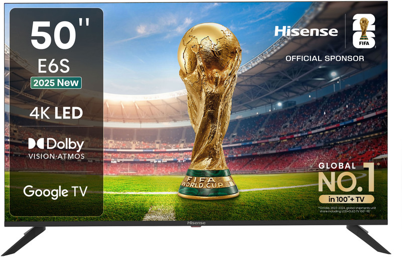 Hisense 126 cm (50 inch) Ultra HD (4K) LED Smart Google TV(50E6S)