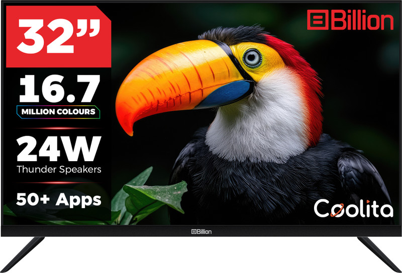 Billion 80 cm (32 inch) HD Ready LED Smart Coolita TV(32HDCDBEE5B)