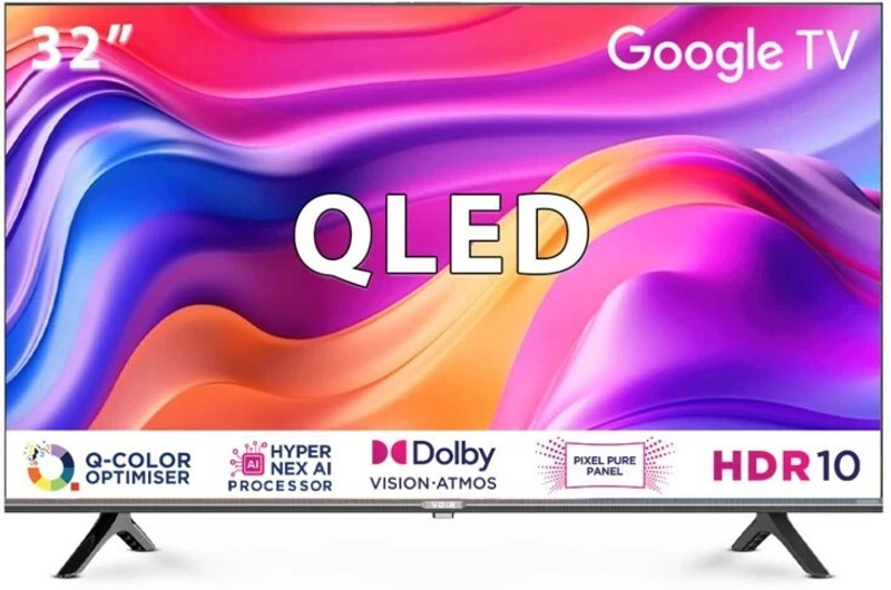 VOIR Zenith 80 cm (32 inch) QLED HD Ready Smart Google TV with HD Ready Google QLED TV(VR32FLG12KQ)