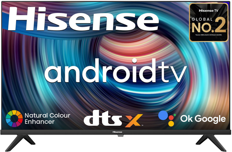 Hisense E4G Series 80 cm (32 inch) HD Ready LED Smart Android TV with DTS Virtual X(32E4G)