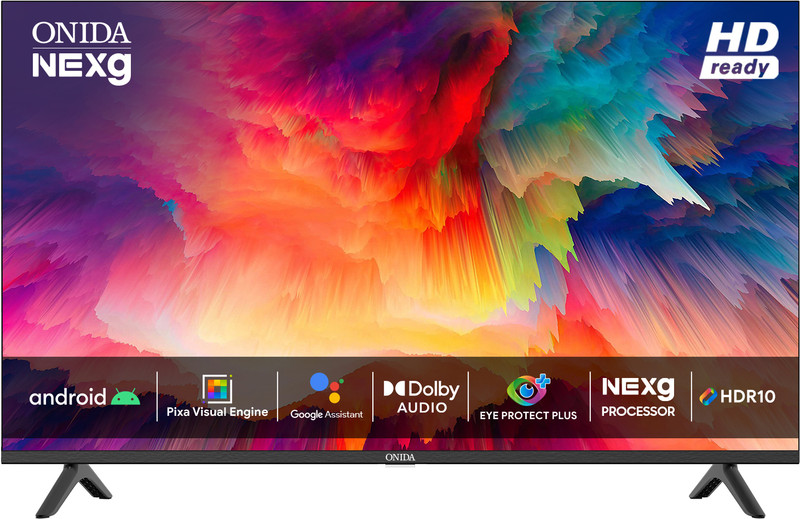 ONIDA 80.01 cm (32 inch) HD Ready LED Smart Android TV with Dolby Audio, HDR10(32HIT)