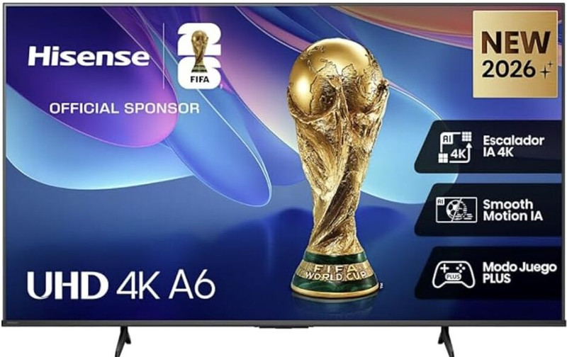 Hisense 164 cm (65 inch) Ultra HD (4K) LED Smart VIDAA TV with Dolby Vision | AI 4K Upscaler | Game Mode Plus(65A6S)